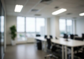 Fototapeta premium Blurred Modern Office Background
