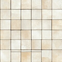Neutral Beige Square Tile Pattern for Interior and Exterior Design