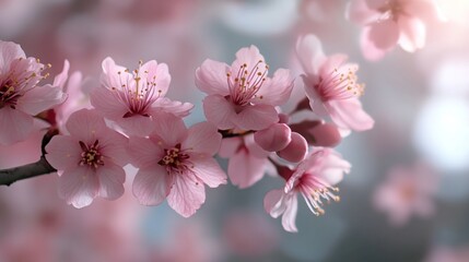 Fototapeta premium Spring blossoms on a tree branch