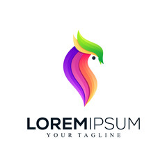 Abstract owl logo design