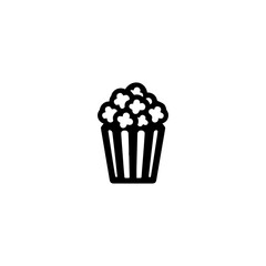 Popcorn icon with transparent background