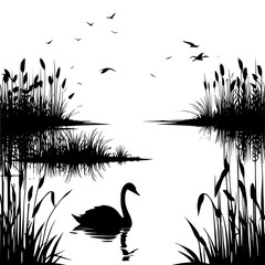 vector illustration of a bird