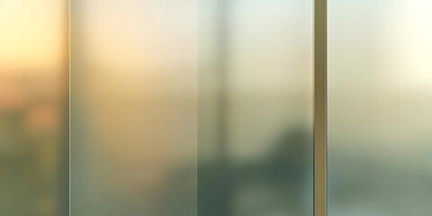 Fototapeta premium Frosted Glass: Office Views, Modern Design