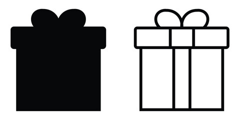 gift box icon vector illustration on white background