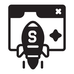 startup glyph icon