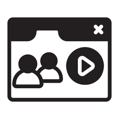 audience glyph icon
