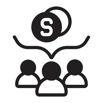 collaboration glyph icon