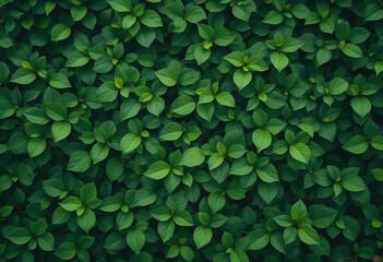 A Collection Of Small, Green Leaves Are Crowded Together To Fill The Screen, Dense Foliage, Natural Backdrop, Plant Texture, Earthy Greenery