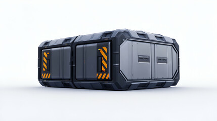 Futuristic cargo storage container design.