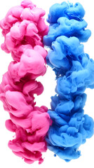 Fototapeta premium Abstract Colors Swirl in Water, Vibrant