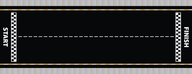 Empty highway asphalt road texture, Ariel View Road, Empty highway black asphalt road with dividing lines, Top view roads, Drone view, highway Roads, Vector Illustration