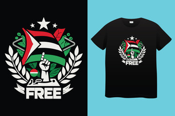 Arabic Calligraphy vector type for country of Palestine. Translated: Palestine.