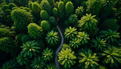 Bird’s Eye View of Jungle Canopy