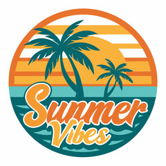 summer t shirt design vector