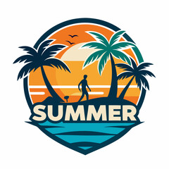 summer t shirt design vector