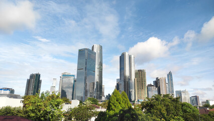 Fototapeta premium Skyscrapers in the city