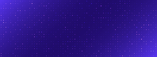 Bright glowing pixel dot pattern. Purple color mosaic pattern backdrop. Abstract neon grid wallpaper. Vector modern technology, business, science, healthcare, medicine, presentation design background