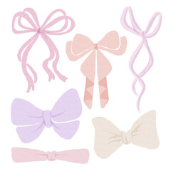 ribbons, bow, coquette, girly background, print, pattern, greeting card, banners, web, wrapping paper, fashion, fabric, textile, wallpaper, cover, watercolor texture