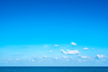 Nature of the beach and sea Summer with sunshine, sandy beaches, clear blue waters sparkling...