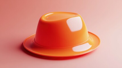 Fototapeta premium 3d reflective simple hat