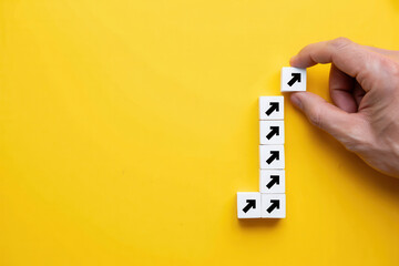 Achieve Growth and Success Building a Path Upwards with Strategic Steps