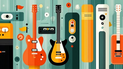 Electric Guitars, Music Equipment