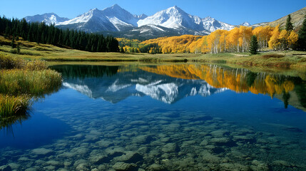 Obraz premium lake in the mountains