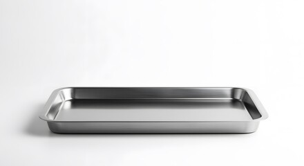 Stainless Steel Baking Sheet. Minimalist Kitchenware Design