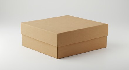 cardboard box on white background
