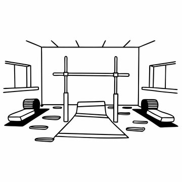 Parallel Bars Gymnastic Equipment Workout Fitness Exercise Training Sport, children's book coloring 