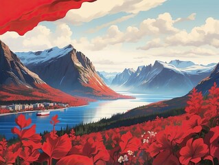 Celebrating Norway’s National Day – Graphic Design Concept