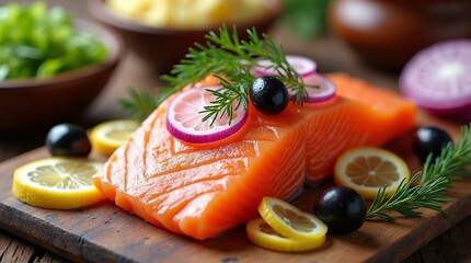 salmon with lemon and rosemary