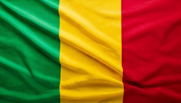 Mali waving flag background - Powered by Adobe