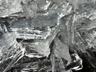 Ice crystals background texture in your project