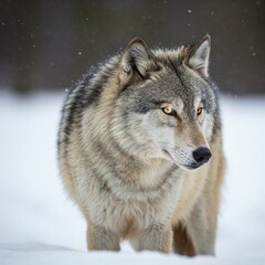 Obraz premium wolf in winter