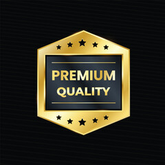 premium quality assurance golden emblem 