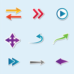 Multicolor Arrows for Navigation and Guidance