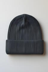 Ribbed Knit Beanie Hat Stylish Winter Accessory