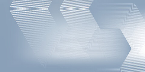 White abstract background with dynamic wavy hexagon texture simple. vector illustration