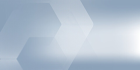 White abstract background with dynamic wavy hexagon texture simple. vector illustration