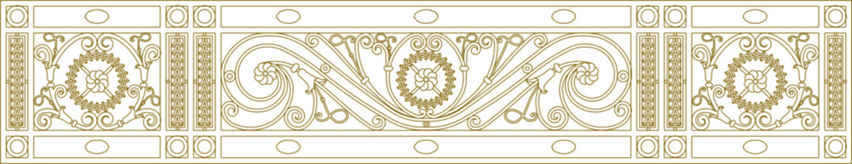 silhouette design vector illustration sketch image decoration decoration iron fence classic vintage ethnic traditional abstract modern 