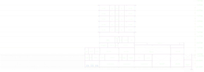 silhouette design vector illustration sketch image section view architecture building high rise building hotel apartment modern minimalist 