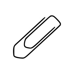 office supply line art - paper clip