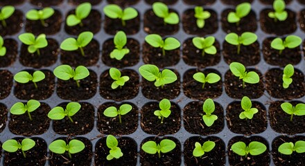 green sprouts in the garden, Arbor Day, Environment, Save the earth