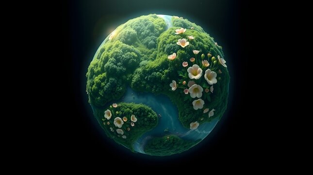 planet earth in space, environment, save the earth, earth day