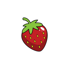 Strawberry Fruit Icon Color 