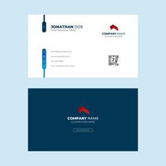 Creative business card design for corporate. Modern business card template with icons.