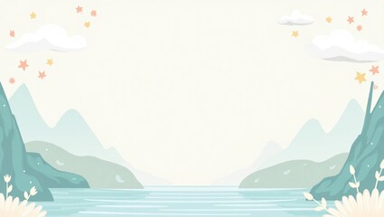 summer landscape with sea