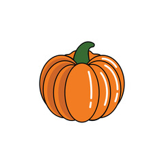 Pumpkin Fruit Icon Color