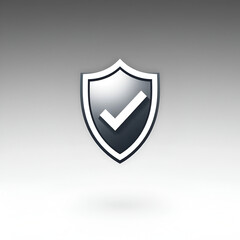 protection shield check mark icon sign vector